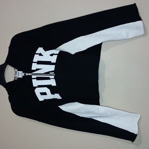 PINK Victoria's Secret Cropped Long Sleeve Hoodie